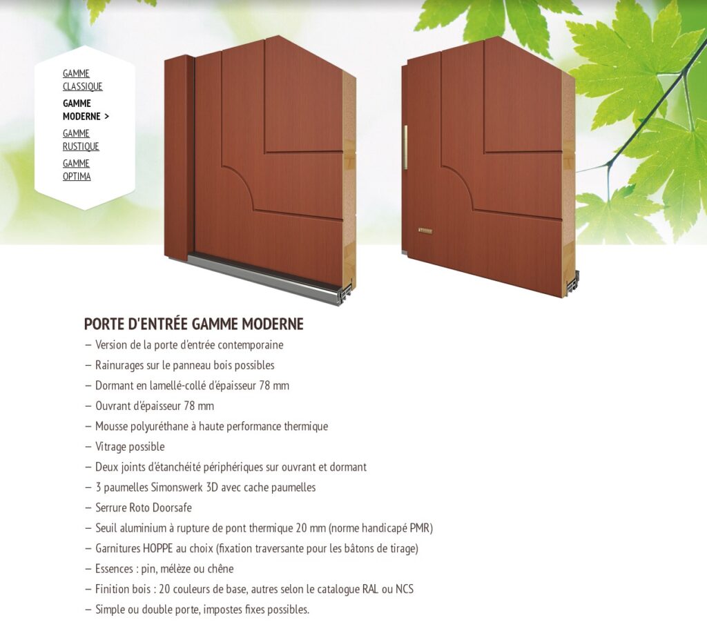 Portes D entree est un spécialiste des fenêtres en bois, avec finition lasure à Saint Laurent en Royans.